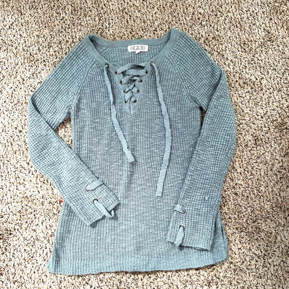 Criss cross sweater